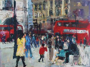 London People, 2024 (acrylique) - Sylvia Paul