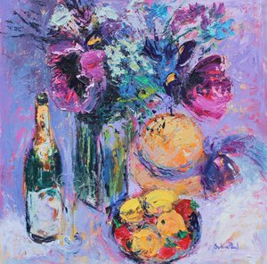 Coquelicots violets - Sylvia Paul