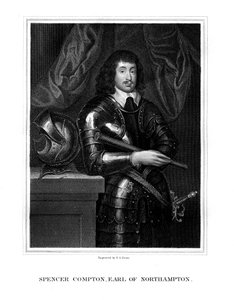 Spencer Compton, 2e comte de Northampton, soldat royaliste, 1827 - T. A. Dean