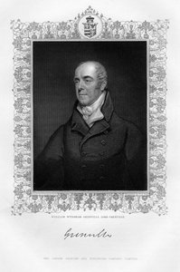 William Wyndham Grenville 1759-1834, 1er baron Grenville, homme politique anglais, 19e siècle - T. A. Dean