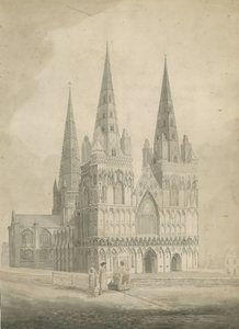 Cathédrale de Lichfield - Façade ouest - T Carter