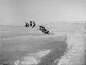 Par-dessus le cap Roberts pour éviter le pack de vis, vers 1911, 1913 - T. Griffith Taylor