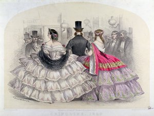 Dames portant des crinolines à l