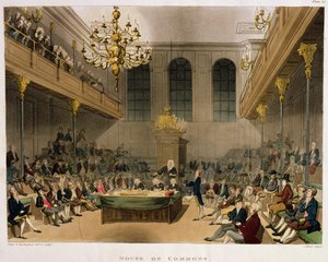 Intérieur de la Chambre des communes, de 