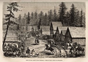 La station de Cisco, comté de Placer (Nevada), où l
