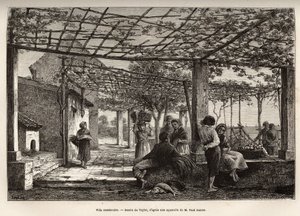 Villa Menton, gravure d