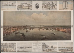 Le pont de St Louis, vers 1874 - T. Welcker