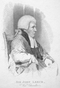 Sir John Leech, vice-chancelier, vers 1820 - T. Wright