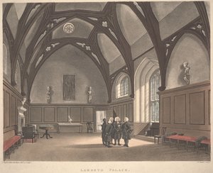 Palais de Lambeth, gravé par Joseph Constantine Stadler, publié en 1808 - T. and Pugin A.C. Rowlandson