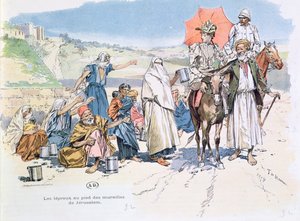 Lépreux hors des murs de Jérusalem, 1892