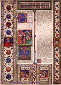 Incipit du Livre de Nahum, du Volume II de la Bible de Borso d