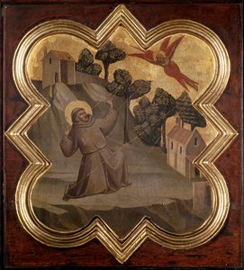 Vie de Saint François : le saint reçoit les stigmates - Taddeo Gaddi