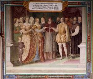 Italie, Région du Latium, Caprarola (Province de Viterbe), Palais Farnèse, Mariage d