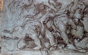 Les combattants, 16ème siècle - Taddeo Zuccari
