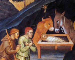 Adoration des Mages par Taddeo di Bartolo (détail)