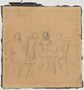 Am Tisch - Tadeusz Makowski