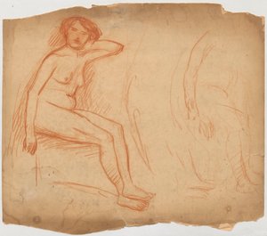 Studie einer sitzenden Frau - Tadeusz Makowski