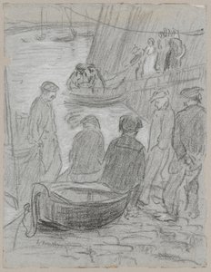 Dans le port de pêche - Tadeusz Makowski