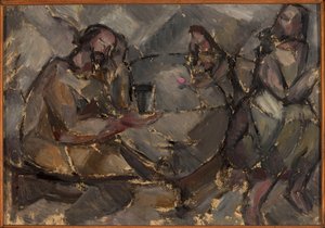 Dans la taverne à vin - Tadeusz Makowski