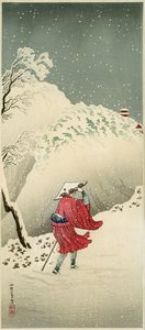 Voyageur dans la neige