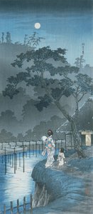Femme, enfant et lune - Takahashi  Hiroaki