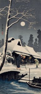 Clair de lune sur la neige