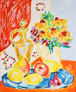 Fleurs et fruits colorés - Tamara Jare