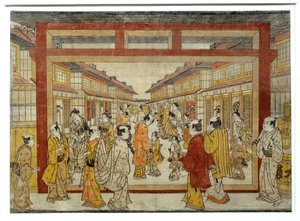 Vue en perspective de Nakano-Cho - Tanaka Masunobu