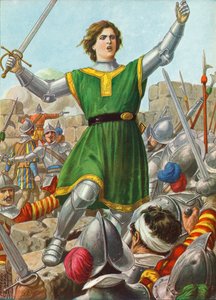 Caterina Sforza mène la résistance à Forli le 12 janvier 1500 - Tancredi Scarpelli