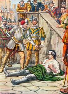 Mort de Francesco Ferruci après la bataille de Gavinana, 3 août 1530 - Tancredi Scarpelli