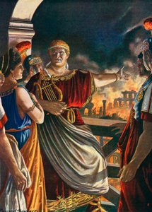 Néron regardant Rome brûler - Tancredi Scarpelli