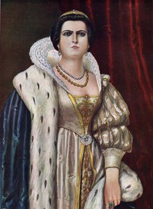Portrait de Lucrezia Borgia (Lucrèce Borgia) Illustration de Tancredi Scarpelli tirée de 