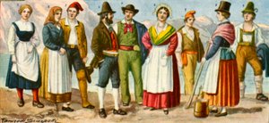 Costume régional italien - Tancredi Scarpelli