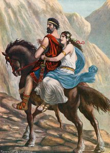 Viriato, le héros de Lusitanie, avec sa femme