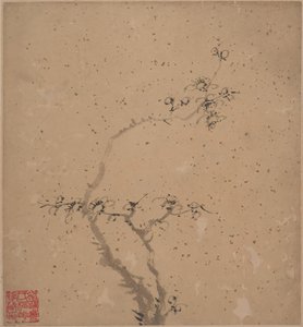 Prunier en fleurs, daté 1840