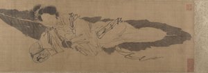 Beauté dormant sur une feuille de bananier