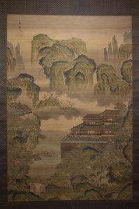 Paysage de palais, début XIXe siècle - Tani Buncho