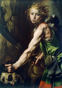 David avec la tête de Goliath