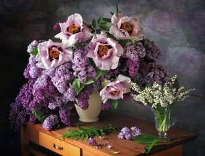 Nature morte florale printanière