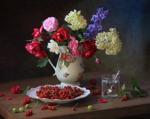 Nature morte florale estivale