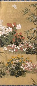 Fleurs et papillons - Tawaraya Sotatsu