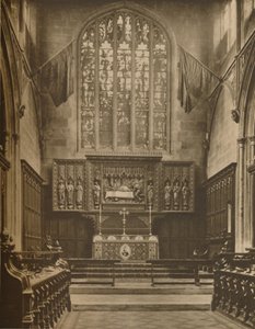 Chœur et fenêtre orientale de St. Margarets, Westminster, vers 1935