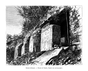 Ruines toltèques, Mexique, 19ème siècle - Taylor