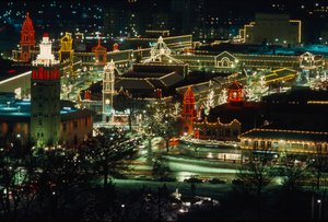 Lumières de Noël la nuit, Kansas City - Ted Spiegel