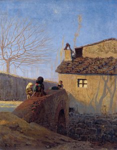 Piagentina. Le pont sur la rivière Affrico, vers 1861-62