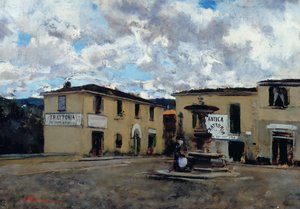 La place de Settignano, vers 1889