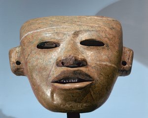 Masque funéraire, Hautes Terres centrales, Mexique, c.250-550