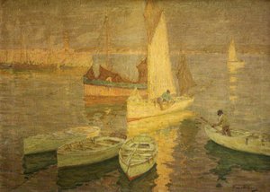 Lueur du coucher de soleil, St Ives, vers 1925 - Terrick Williams