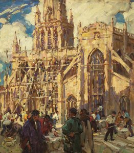 La Reconstruction de St Mary Redcliffe, vers 1920 - Terrick Williams