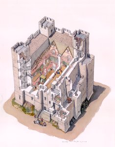 Donjon du château de Douvres vers 1190, vers 1990-2010